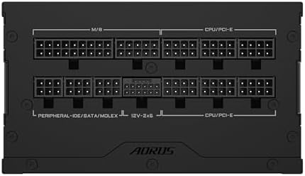 GIGABYTE GP-AE1000PM PG5 - PCIe5.1 Ready - ATX3.1-1000W 80 Plus Platinum Certified - Fuente de alimentación Totalmente Modular