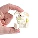 Factory Direct Craft Set of 6 Miniature Resin Springtime Bunny - Easter Table Favor Decorations (12)