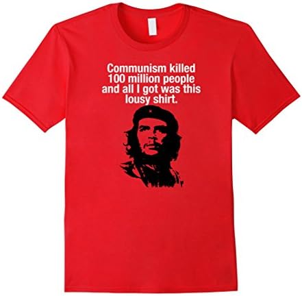 Mens Anti-Communism Che Guevara T-Shirt  2XL Red