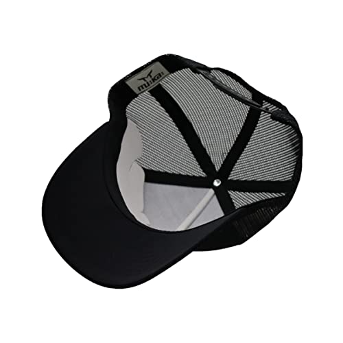 MU:KA: Smile Face Embroidery Trucker Hat Streetwear Vintage