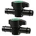 Habitech 2-Pack In-Line Barbed Ball Valve for 3/4 Inch Tubing - Regulate and Shut-Off/On Water Flow