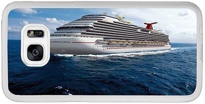 Cunghe Art Samsung Galaxy S7 Edge Soft Case Custom Designed White Rubber Phone Cover Case For Samsung Galaxy S7 Edge 5.9 Inch With Cruise Ship Carnival Magic TPU Phone Case