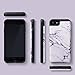 TORU CX PRO Compatible with iPhone SE 2020/iPhone 8/iPhone 7 Wallet Case - Protective Stone Pattern Dual Layer with Hidden Card Holder, ID Slot Hard Cover & Mirror - Marble Stone