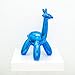 Made By Humans Balloon Giraffe Money Bank, Cool and Unique Ceramic Piggy Bank with High-Gloss Finish, Blue