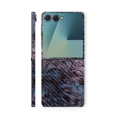 Carbon Fiber Phone Skin Compatible with Samsung Galaxy Z Flip 7 - Angry Ripple…