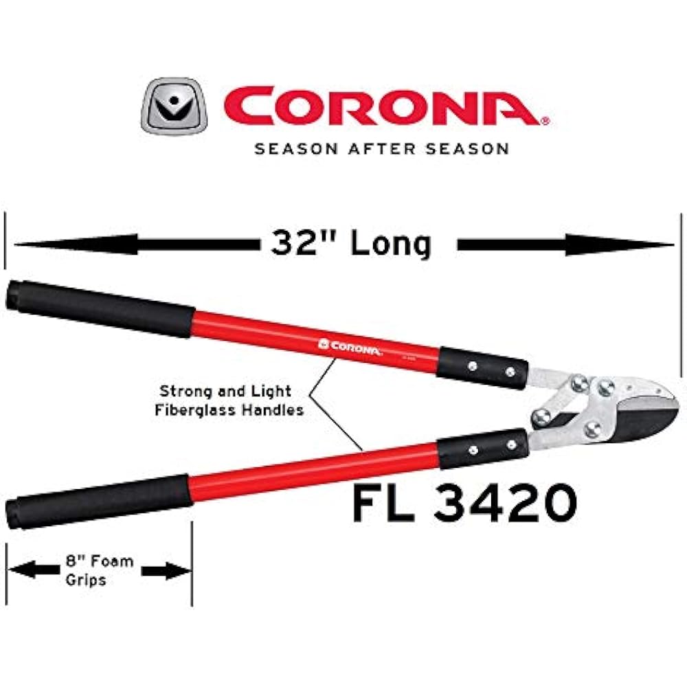 Compound Action Anvil Lopper, 32 Inch, FL 3420 Hand Loppers Garden