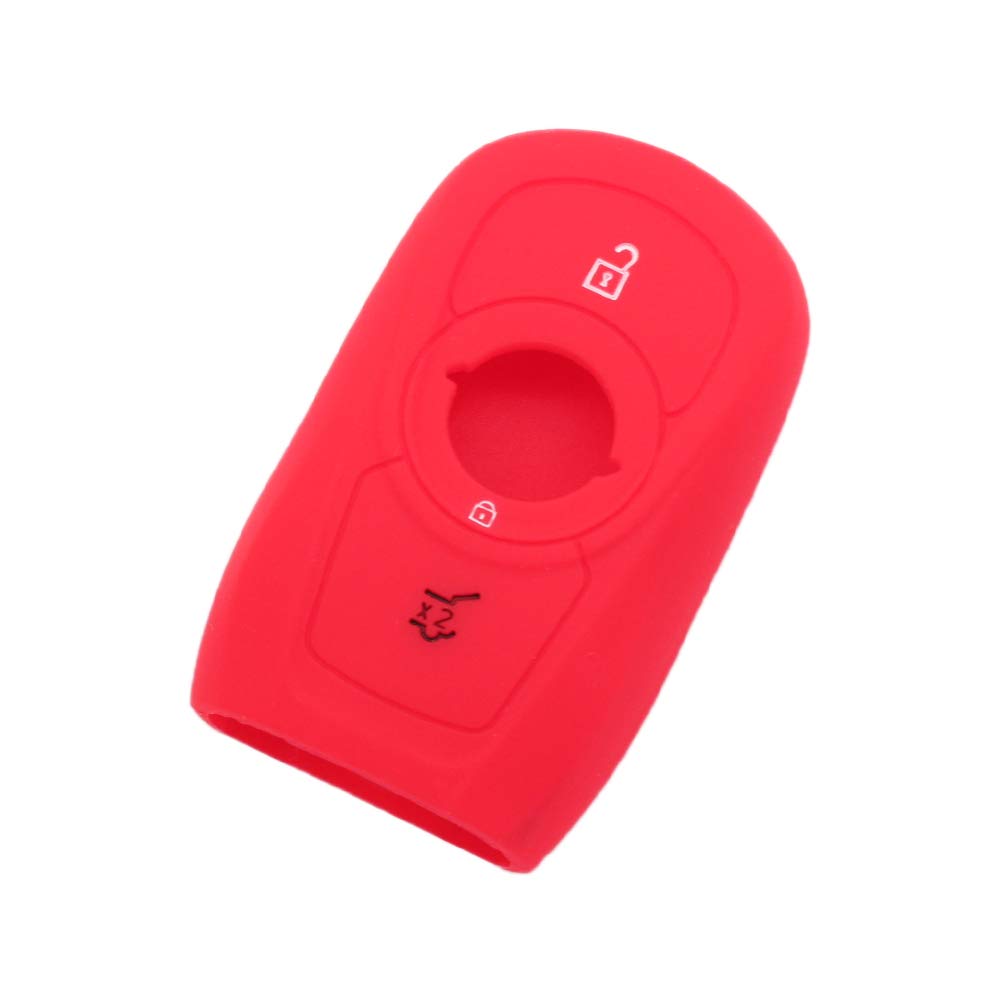 BROVACS Silicone Cover Protector Case Holder Skin Jacket Compatible with OPEL Astra K VAUXHALL Insignia 3 Button Smart Remote Key Fob CV9623 Red