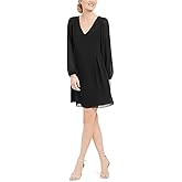 I.N.C. Bow-Back Shift Dress Black XS