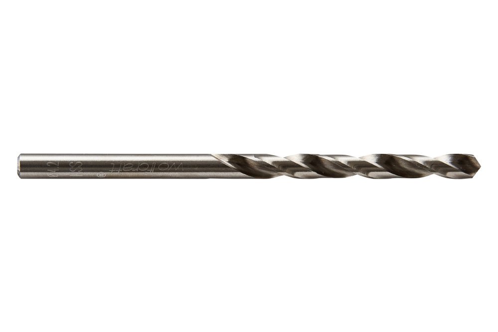 wolfcraft HSS Metal Drill Bit, ground I 7551010 I For drilling into hard materials