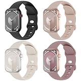 Arctime 4 Pack Silicone Bands Compatible with Apple