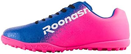 ROONASN Kids' Outdoor/Indoor Soccer Shoes Football Training Cleat Shoes(Little Kid/Big Kid)