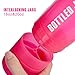 BOTTLED JOY Protein Shaker Bottle with 3-Layer Twist and Lock Storage, 100% BPA-Free Leak Proof SportMixer Fitness Sports Nutrition Supplements Non-slip Mix Shake Bottle 20oz 600ml (Pink)