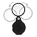 HESTYA 4 Pack 10X Mini Magnifying Glass Folding Pocket Magnifier Glass Loupe with Black Rotating Protective Holster for Reading Newspaper, Book, Magazine, Science, Hobby, Jewelry