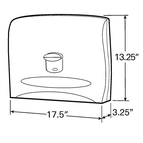 Kimberly Clark Windows Toilet Seat Cover Dispenser (09506), Black