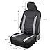 Superior Protectorate – Neoprene Car Seat Covers – Black & Gray Two Tone Chevron Stitched Premium Waterproof Automotive Seat Protectors Multi-Layer Material for Interior Fit
