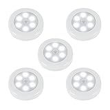 5pcs Motion Sensor Lights Mopos Wireless LED Motion Sensor Night light with Magnet for Anywhere (Cool White)