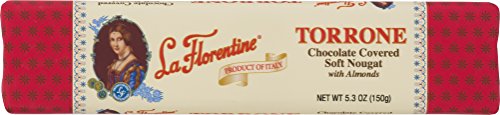 La Florentine Dark Chocolate Covered Soft Nougat with Almonds, 5.3 ounce