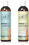 Seaweed Bath Company Smoothing Citrus All Natural Shampoo and Conditioner Bundle With Organic Bladderwrack Seaweed, Aloe Vera, Argan Oil and Vitamin E, 12 fl. oz. each