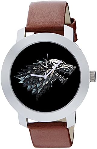 Orayan Men Game of Thrones Synthetic Leather Round Brown Analogue Wrist Watch