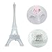 Colorful Eiffel Tower Nightlight Desk Bedroom Decoration LED Lamp Paris Fashion Style Acrylic Birthday Gift (White)
