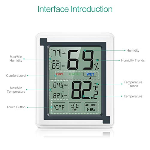 3 ORIA+Hygrometer+Thermometer+Touchscreen+Temperature