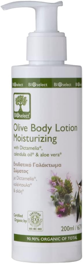 BIOselect Olive Body Lotion Moisturizing Skincare 200ML Organic Dictamelia Aloe