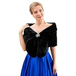 Artio Women's Faux Fur Wraps and Shawls Stole Shrug Winter Bridal Wedding Cape Artio Women's Faux Fur Wraps and Shawls Stole Shrug Winter Bridal Wedding Cape