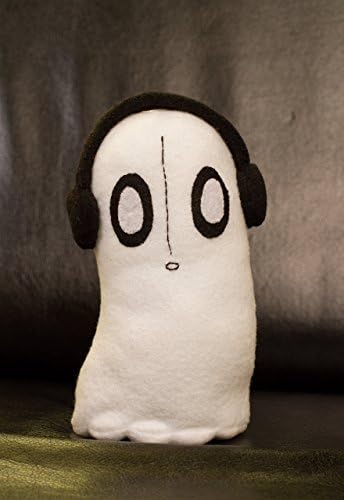 Napstablook plush, handmade toy, around 7 in high