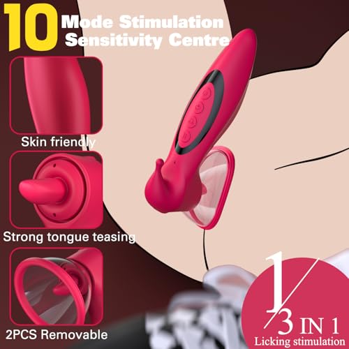 Vikkiy Pussy Pump - Suction/Licking/Vibration Female Nipple Pussy Sucker photo 8