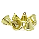 Honbay 20PCS 38mm/1.5inch Shiny Gold Liberty Bells Decor Bells
