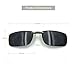 Besgoods Polarized Clip-on Sunglasses Lenses Glasses Unbreakable Driving Fishing Outdoor Sport Travelling New (Black)