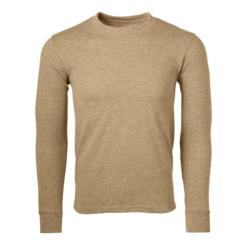 Soffe Dri Release Long Sleeve Tee, Sand, Small