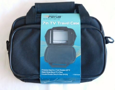 7 Inch TV/Electronics Travel Case, Black