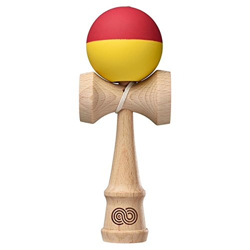 Kendama USAKaizen Half Split - Red & Yellow - Silk