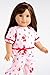 DreamWorld Collections - Perfect Sleepover - Pink Cozy Pajama with White Bunny Slippers - Clothes Fits 18 Inch American Girl Doll (Perfect Bedding set sold separately) (Doll Not Included)