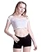 HDE Women's Solid Color Ultra Stretch Fitted Low Rise Moleton Denim Booty Shorts Black - XL
