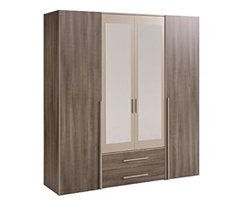 Parisot Alix 4d Wardrobe Liquorice Oak Amazon Co Uk Kitchen Home