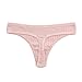 KNITLORD 6 Pack Women's Thongs Underwear Cotton Breathable Panties Hipster Bikini (L)