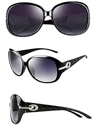 ATTCL Gafas de sol polarizadas UV400 para mujer Gafas de sol de gran tamaño a cuadros