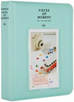Quality Photo Instax Mini Photo Album. 64 Pocket Polaroid Mini Pocketsize Album. Compatible with Fuji Mini Instax Camera Films. (Ice Blue)