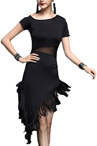 Zhhmeiruian Adult Sexy Latin Salsa Samba Cha cha Ballroom Dance Dress Dancewear
