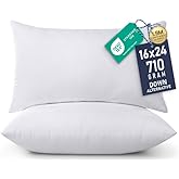 Utopia Bedding 16x24 Pillow Inserts, Set of 2, White – Indoor Decorative Throw Pillows for Bed, Sofa & Couch – Soft, Supportive & Fluffy Cushion Inserts