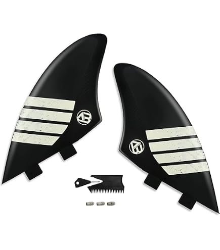 Amazon.com : Futures Fins Christenson Keel Fin Set - Brown/White