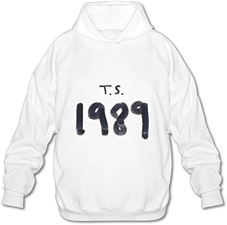 TOMM Men's Taylor 1989 Swift Hooded Sweatshirt With No Pocket White X-Large