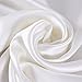 ALASKA BEAR Silk Pillowcase for Hair and Skin, Grade 6A 100% Mulberry Silk Pillow Cases Standard Size for Bliss Sleep with Random Color Scrunchy Gift Set Better Than Poly Satin, 1pc, Ivory White