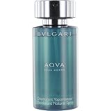 Aqva Pour Homme By Bvlgari  Deodorant Natural Spray, 3.4-Ounce