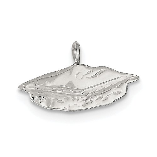 Sterling silver graduation cap charm