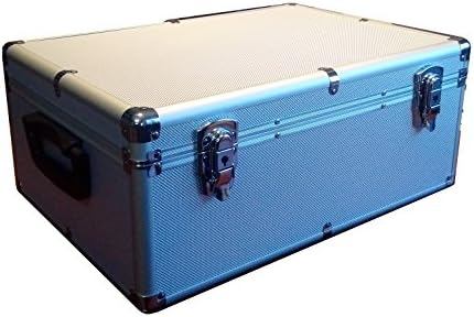 510 Aluminum Like CD DVD Blu-Ray Carry & Storage Case Box Silver with Sleeves