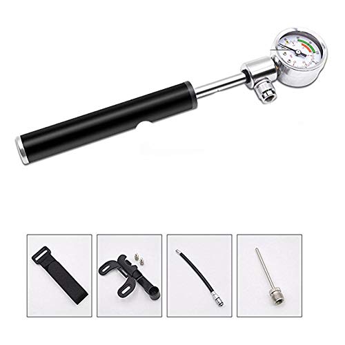 Studyset High Pressure Meter Shock Bicycle Pump & Gauge Hand Bike Air Supply Inflator
