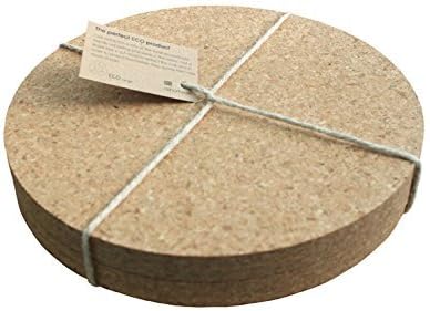 Eco Round Cork Placemats - Set of 4 by Ashortwalk